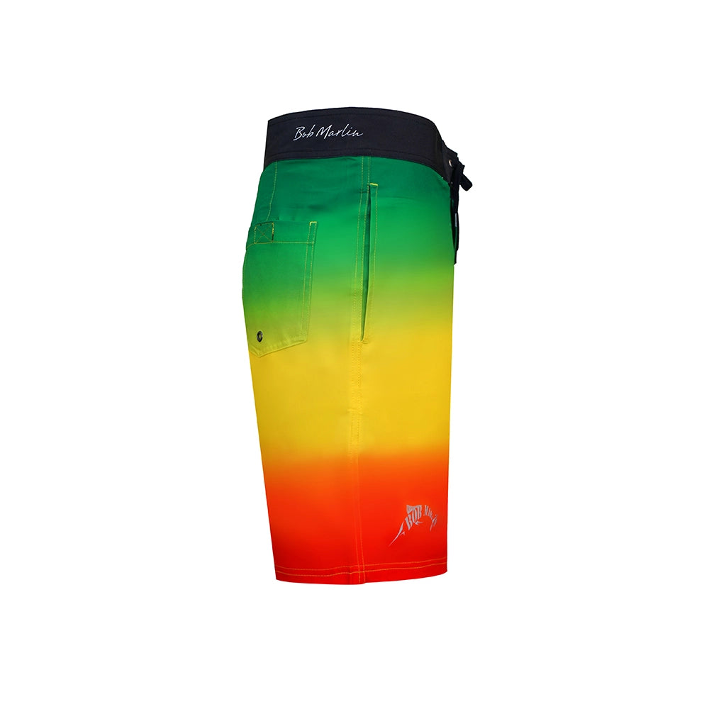 rasta boardshorts